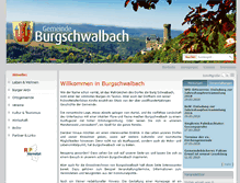 Tablet Screenshot of burgschwalbach.de